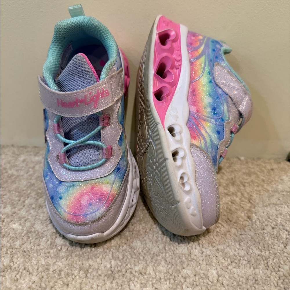 Sketchers heart light shoes' Rainbow Sneakers